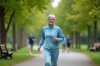 Personnes âgées pratiquant le sport en salle pour rester en forme