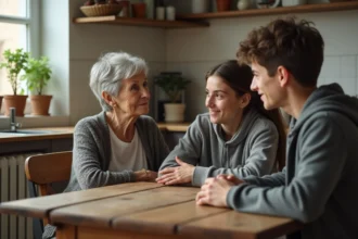 Confrontation des générations autour de la technologie et de la communication familiale